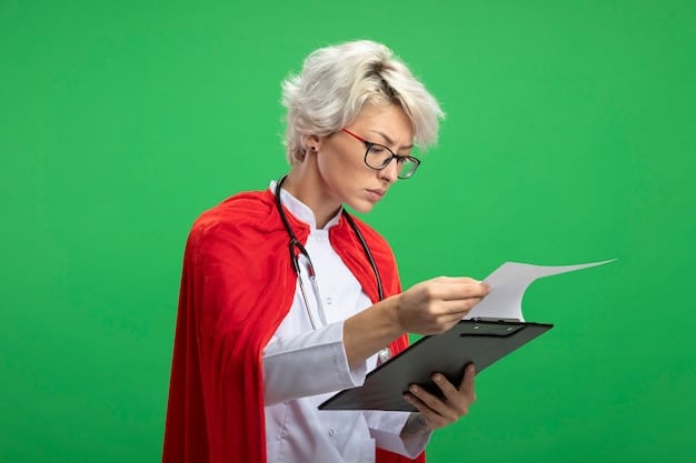 A person looking concerned while holding medical bills, symbolizing the worry about healthcare costs.