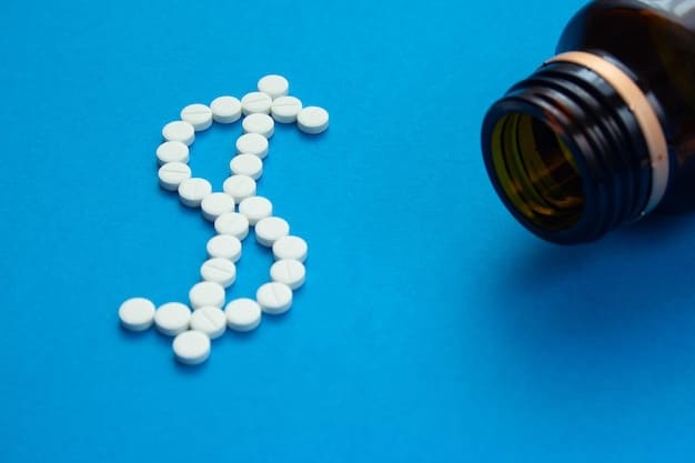 A close-up of a prescription bottle with a dollar sign overlaid, symbolizing the cost savings on prescription drugs due to the IRA.