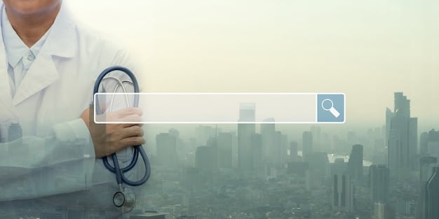 A digital interface displaying a health insurance plan's network search tool. The search results show a list of doctors and hospitals within a specific geographic area.