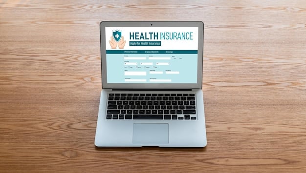 A split-screen image showing two different health insurance plan summaries. On one side, there's a plan with a low premium but high deductible, and on the other side, a plan with a high premium but low deductible, emphasizing the trade-offs involved in plan selection.