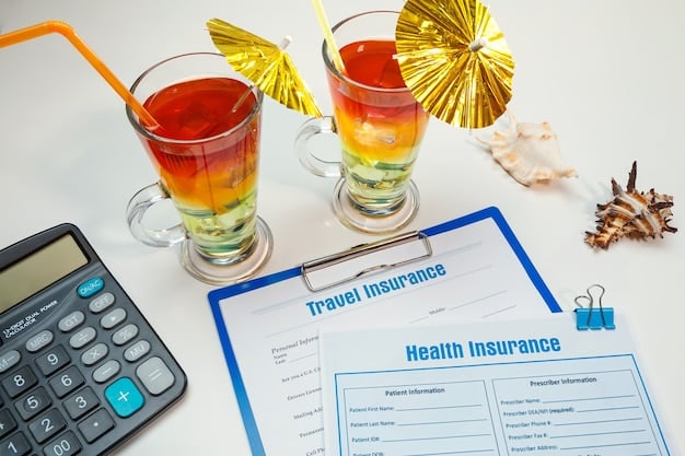A side-by-side comparison of several health insurance plans in a table format, highlighting key differences in premiums, deductibles, and coverage details. The scene includes checkmarks and highlight markers, indicating critical comparisons.