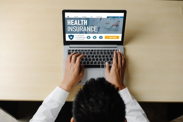 A person using a laptop to navigate the Health Insurance Marketplace website, focusing on the application form for tax credits. The scene should look professional and approachable.