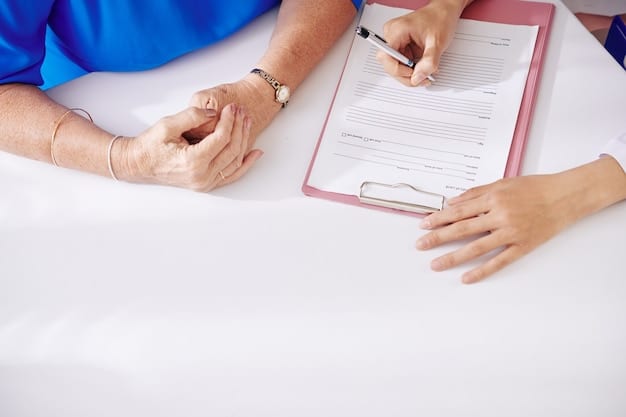 A close-up of a doctor filling out a form certifying a patient's permanent disability. The form includes sections for medical diagnosis, expected duration of the condition, and confirmation that the patient cannot engage in substantial gainful activity.