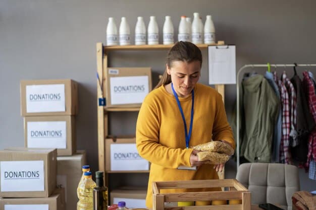 A person carefully selecting a high-quality, durable item in a well-organized store, emphasizing thoughtful consideration and lasting value over impulsive bulk buying.