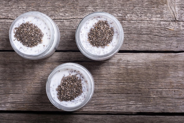 A high-angle shot of a bowl filled with mixed seeds (chia, hemp, flax) along with a spoon. The photo showcases the nutritional density of seeds as a valuable source of protein for The Ultimate Guide to Plant-Based Protein Sources in 2025.