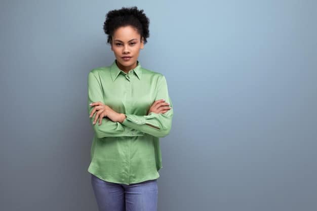 A person standing with their arms crossed in a confident pose, symbolizing enforcement of boundaries. The background shows a supportive and respectful environment, highlighting the positive outcomes of How to Set Healthy Boundaries: A Step-by-Step Guide to Protecting Your Mental Wellness.