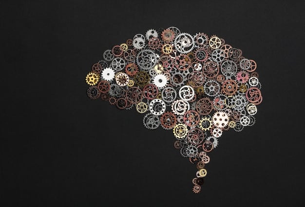 A brain with gears inside, symbolizing learning and development, with one gear highlighted to represent focused effort.