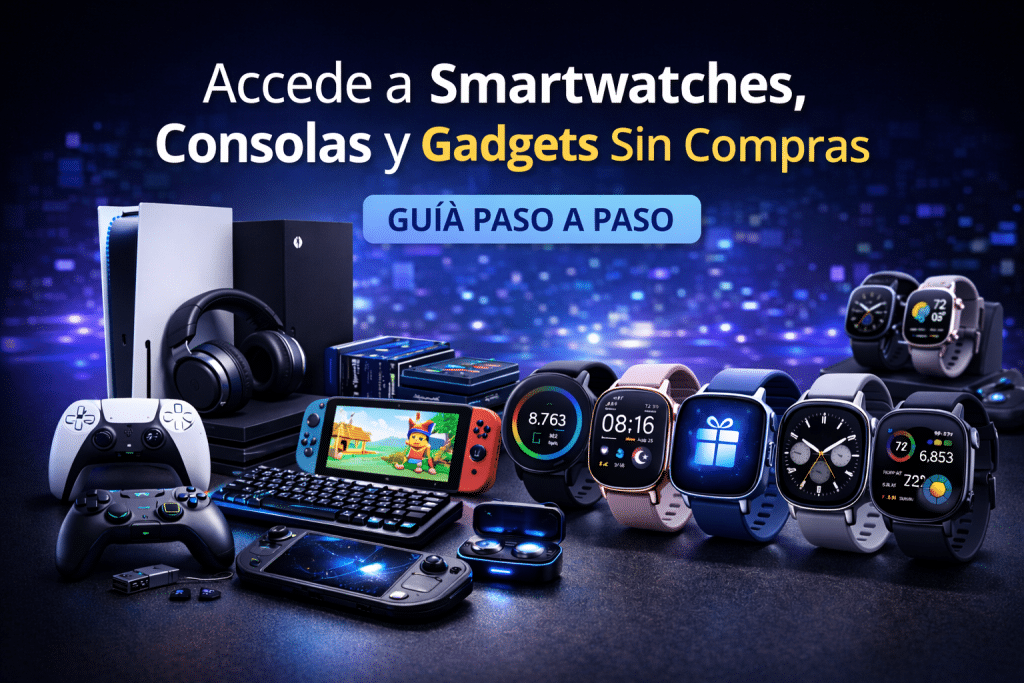 📘 Guía práctica para acceder a smartwatches, consolas y gadgets tech